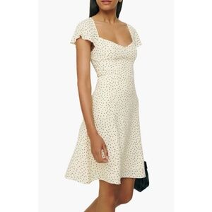 NWT Reformation Novia Dress Salt and Pepper 6